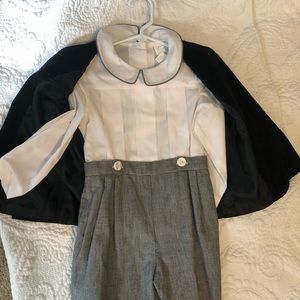 Lavender blue 3 piece boys outfit. Adorable.